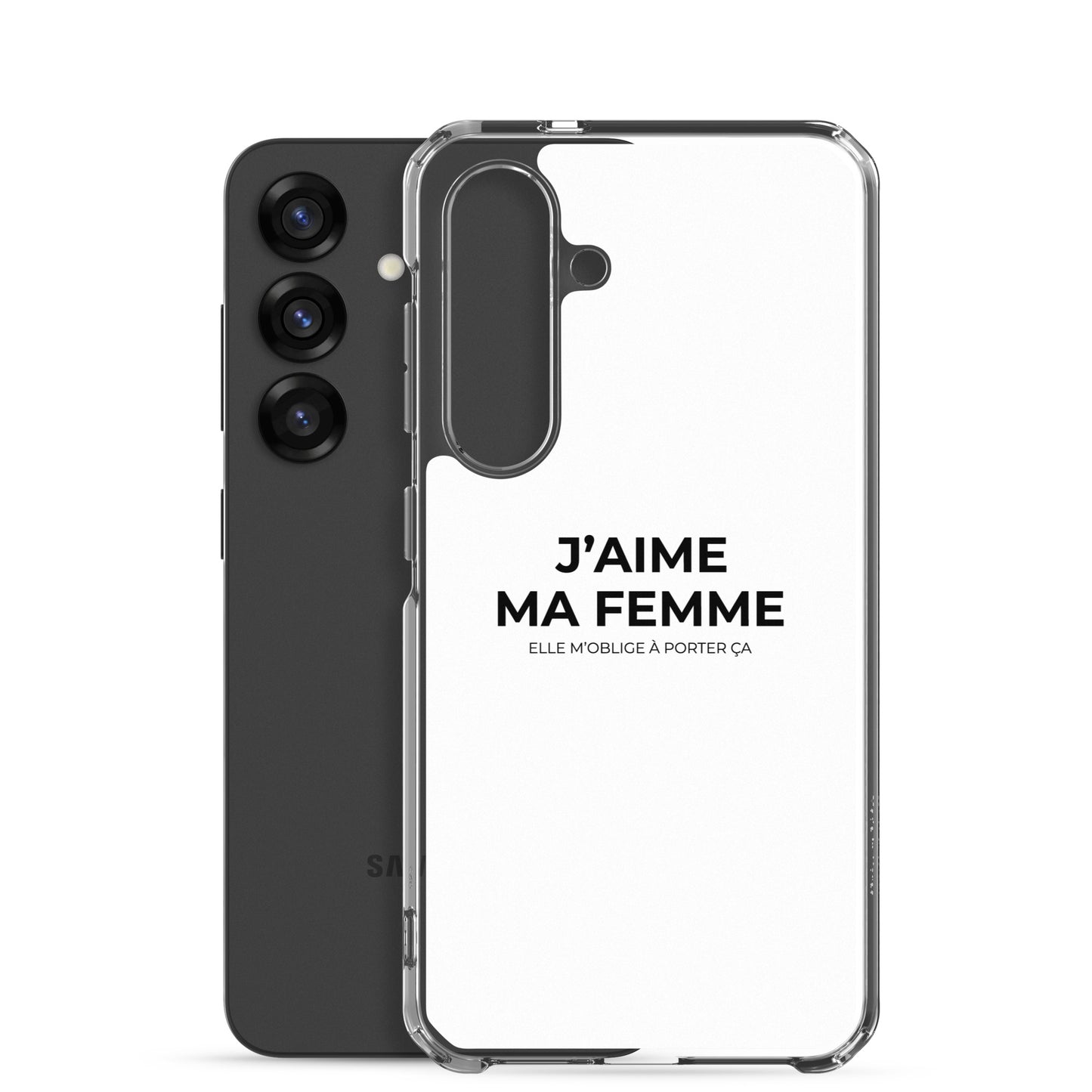 Coque Samsung J'aime ma femme elle m'oblige à porter ça - Sedurro
