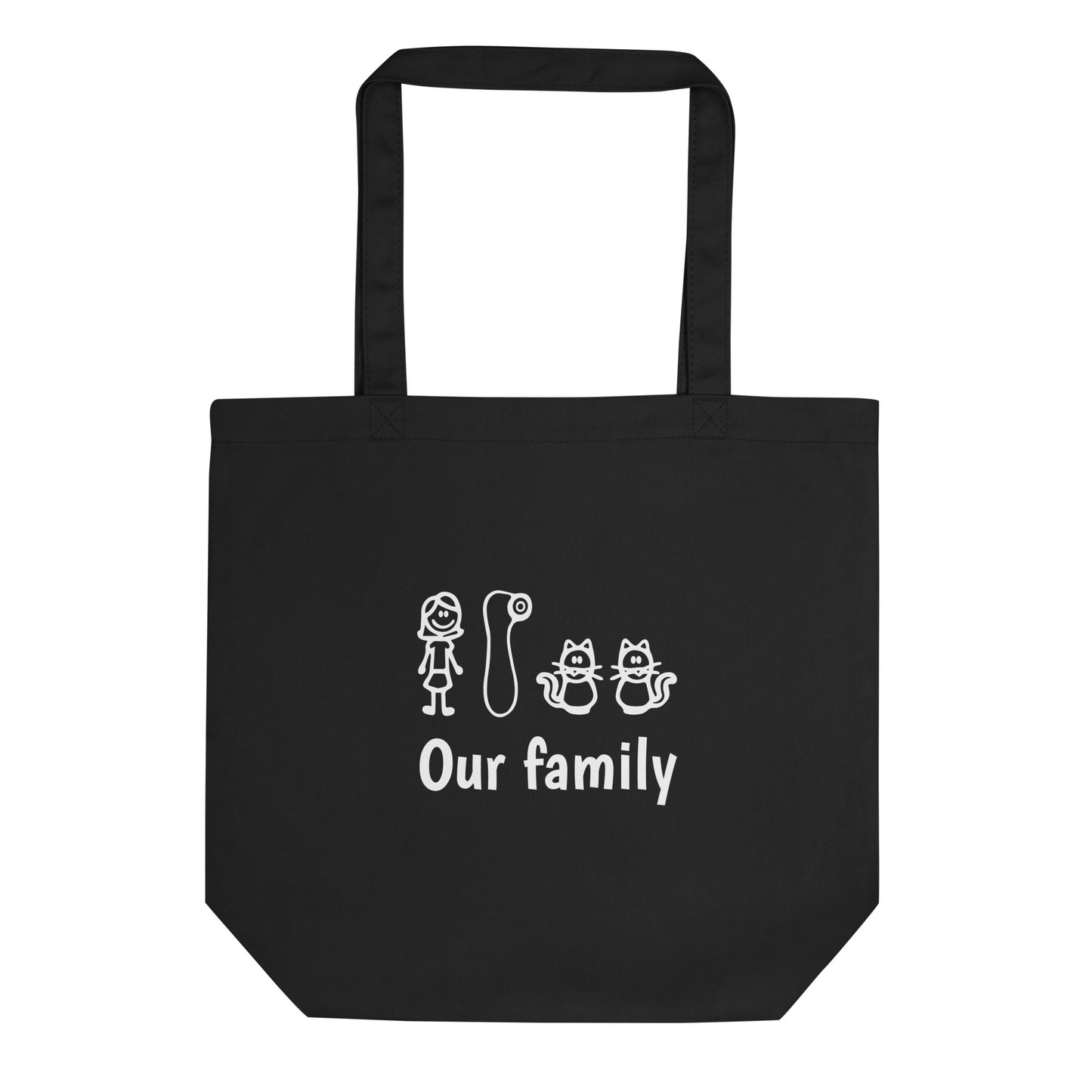 Tote bag bio Our family woman vibrator cats - Sedurro