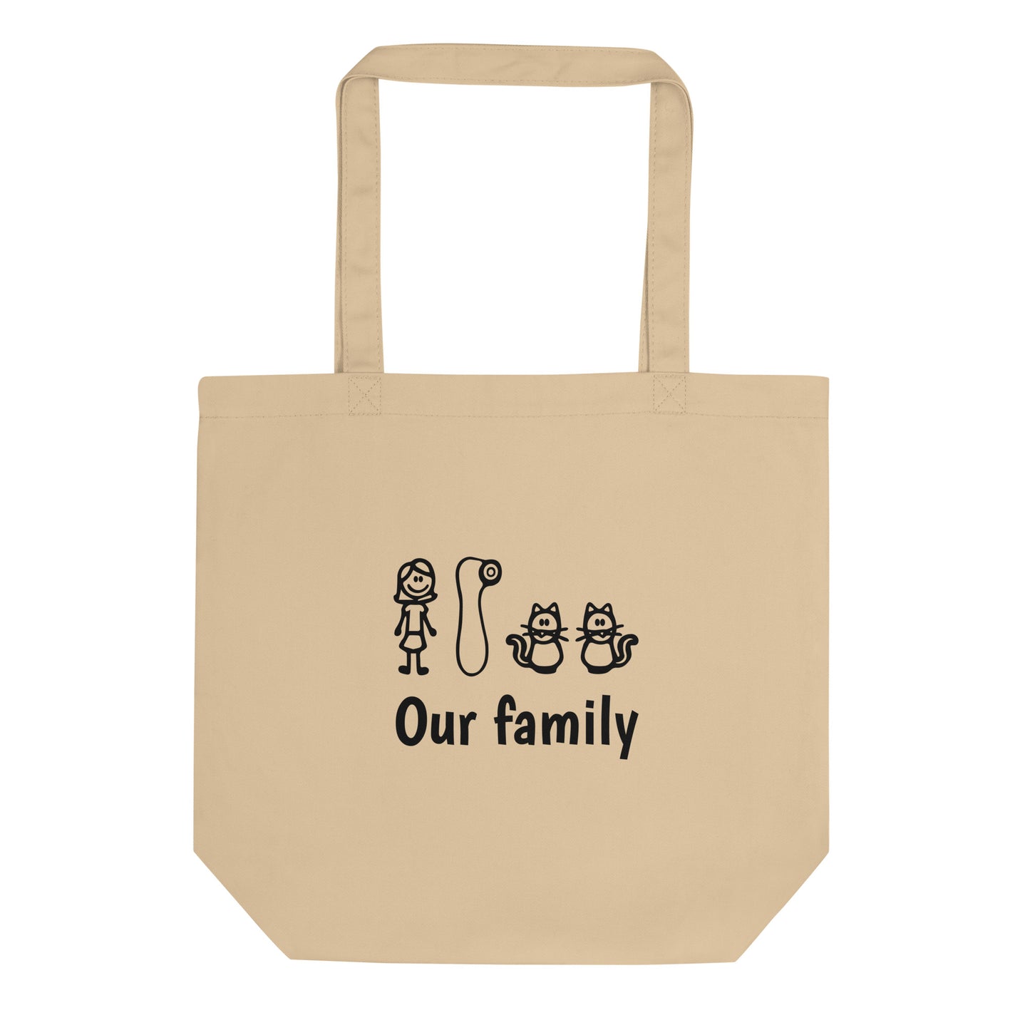 Tote bag bio Our family woman vibrator cats - Sedurro