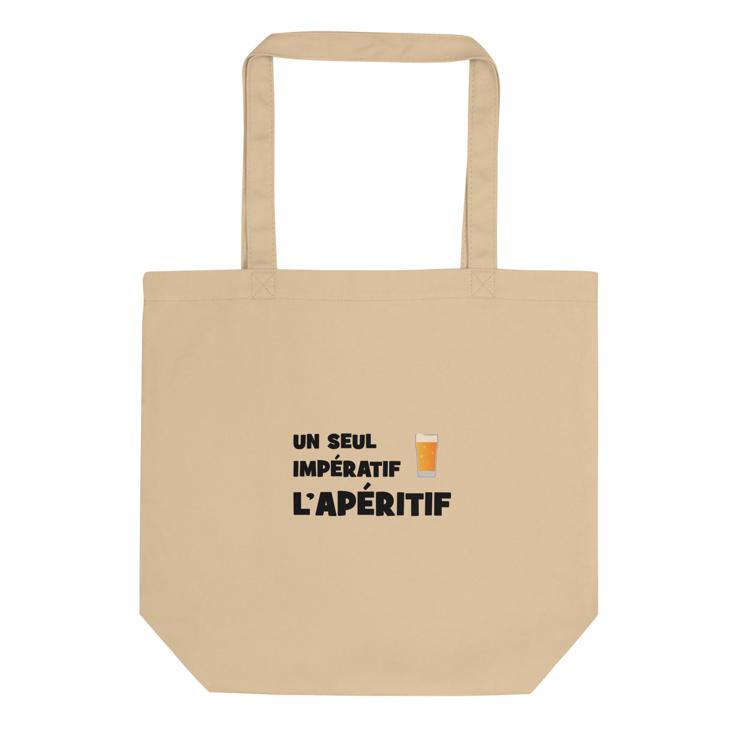 Tote bag bio Un seul impératif L'apéritif - Sedurro