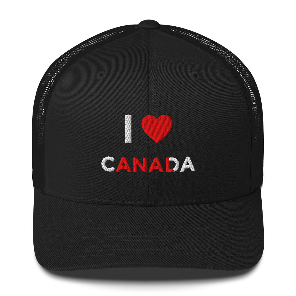 Casquette brodée I love Canada anal - Sedurro