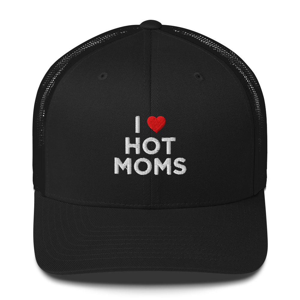 Casquette brodée I love hot moms - Sedurro