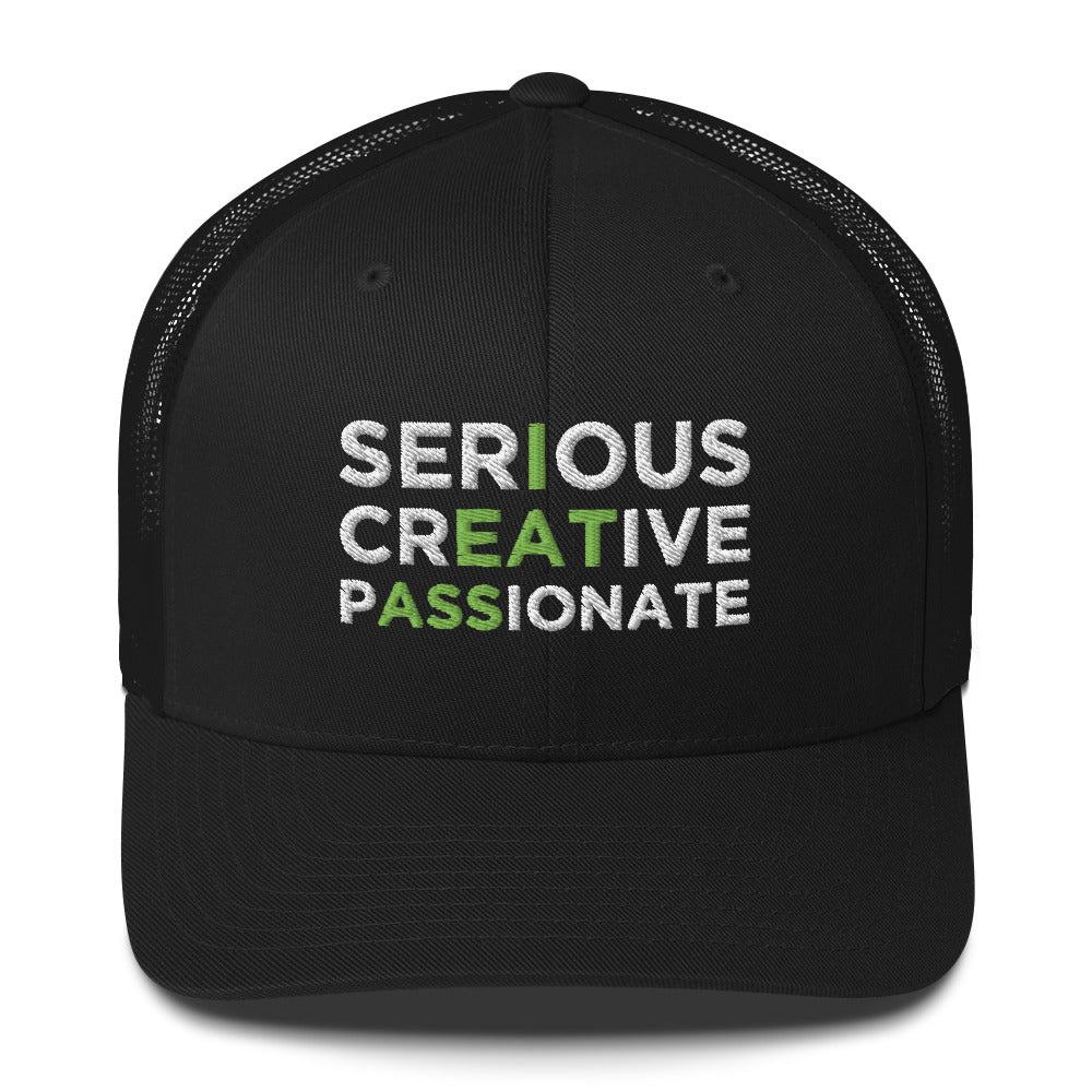 Casquette brodée Serious creative passionate - Sedurro