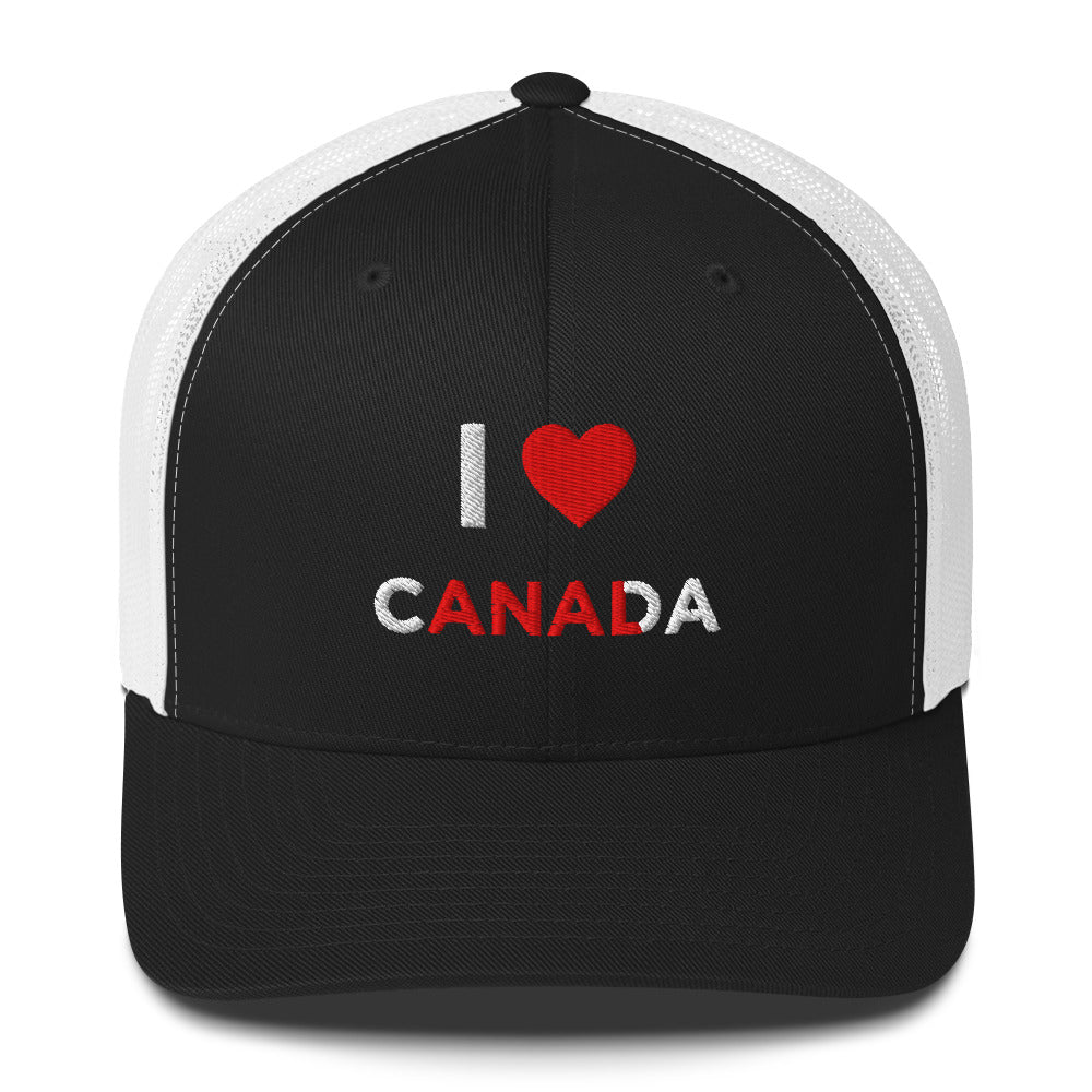 Casquette brodée I love Canada anal - Sedurro