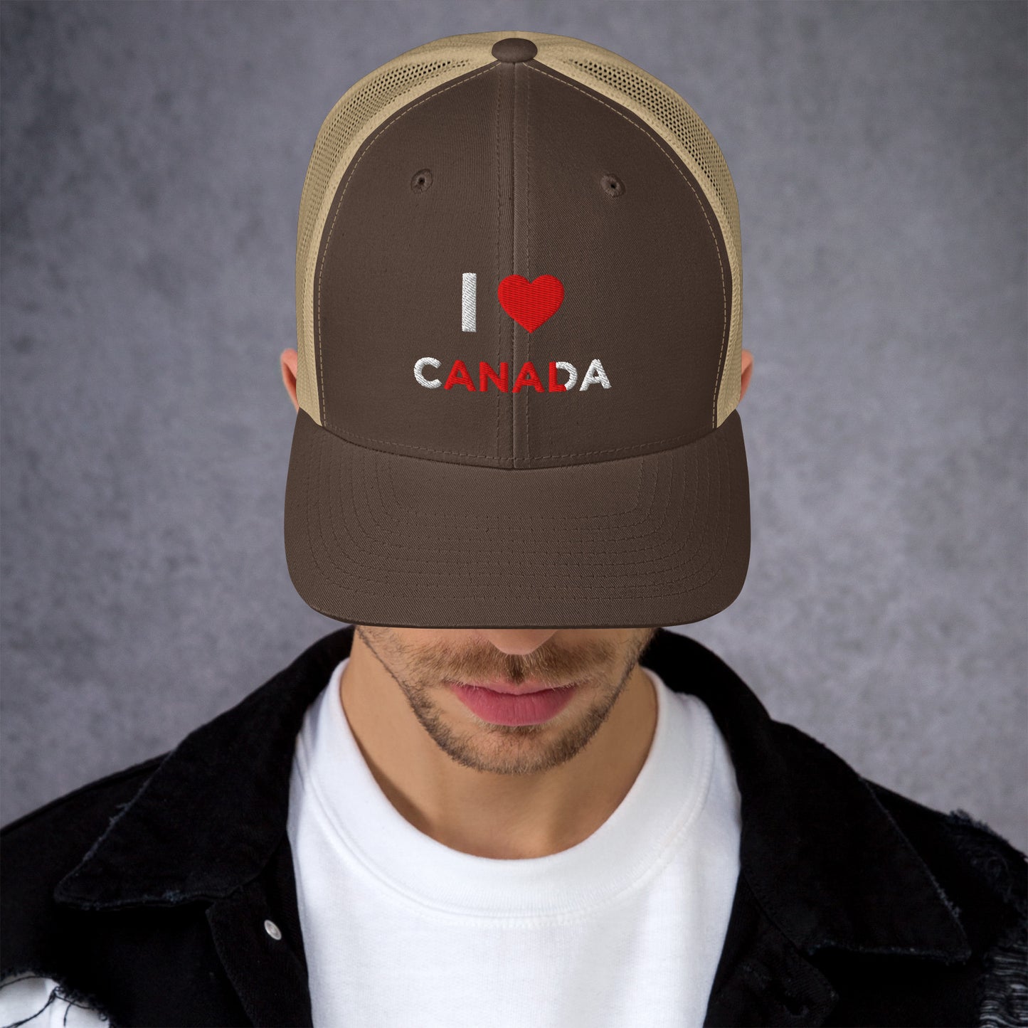 Casquette brodée I love Canada anal - Sedurro