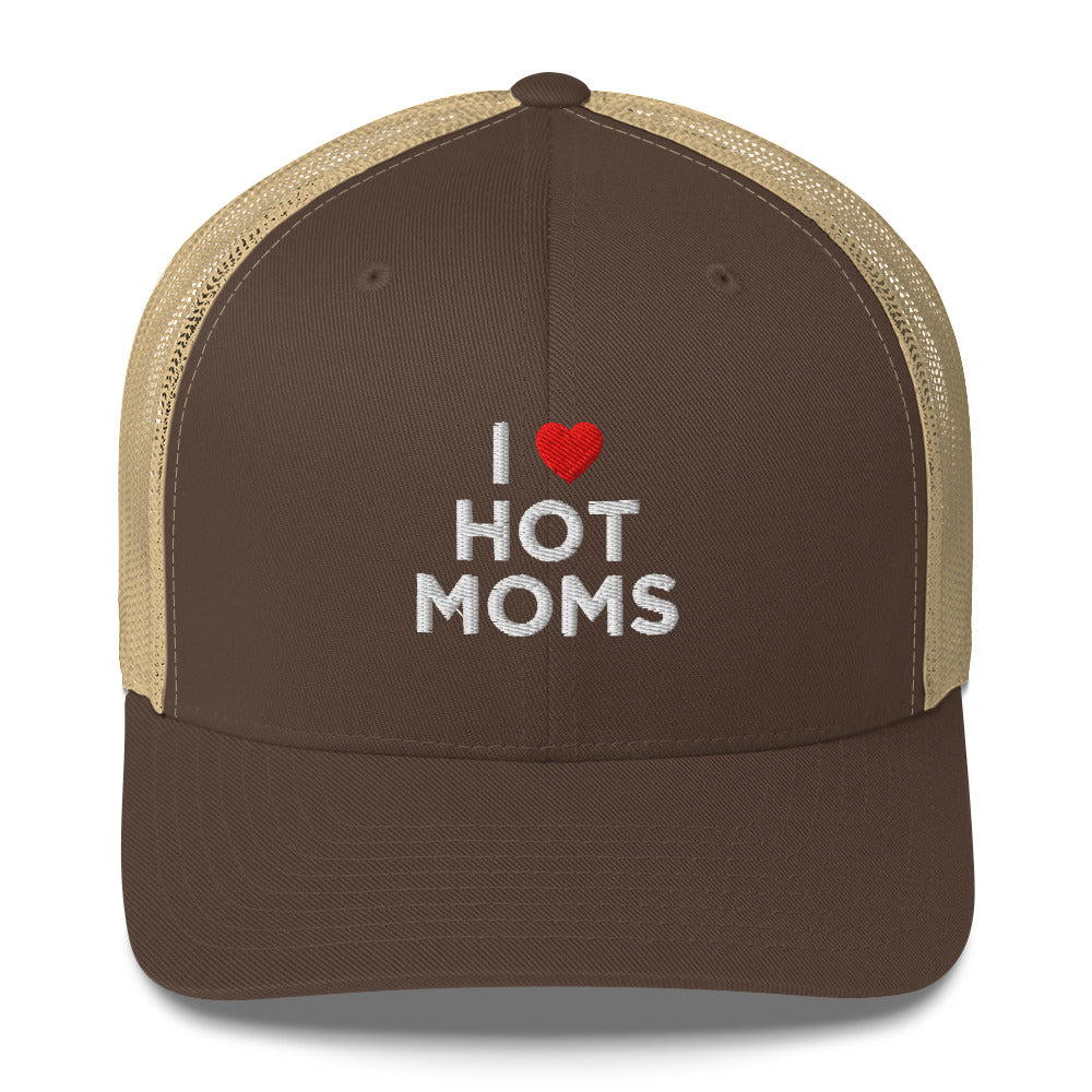 Casquette brodée I love hot moms - Sedurro