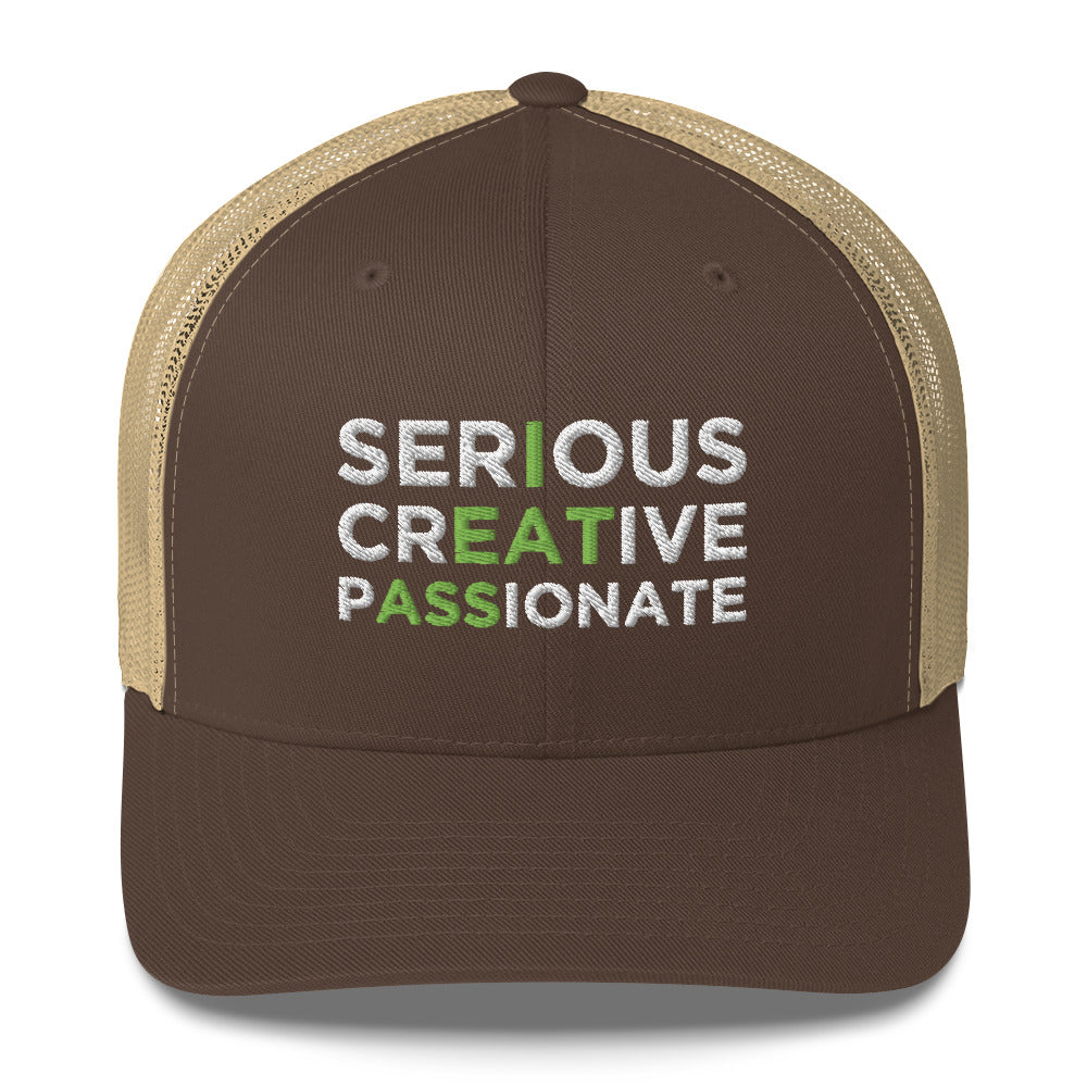 Casquette brodée Serious creative passionate - Sedurro