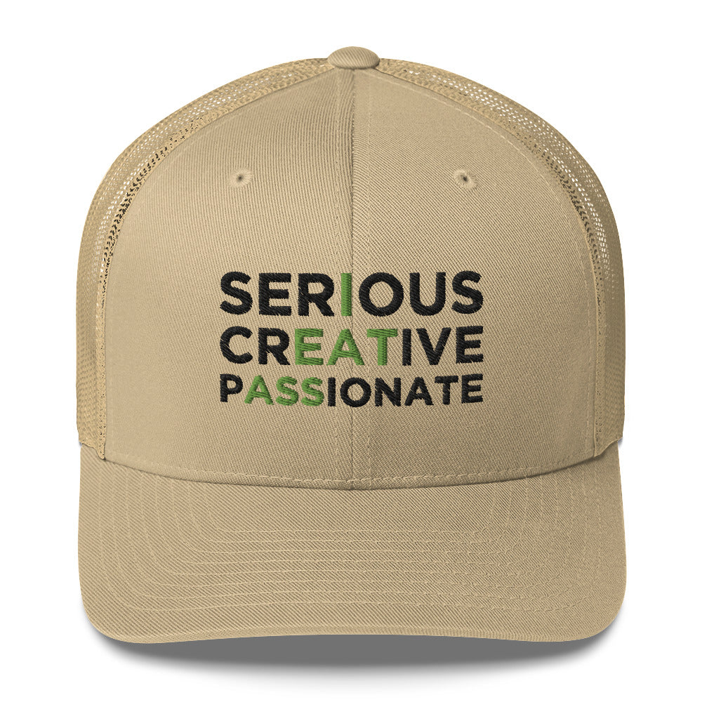 Casquette brodée Serious creative passionate - Sedurro