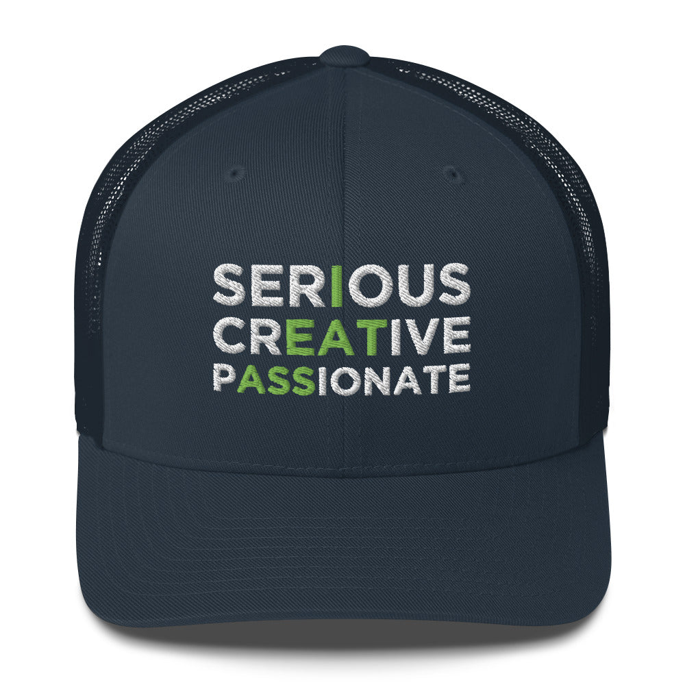 Casquette brodée Serious creative passionate - Sedurro