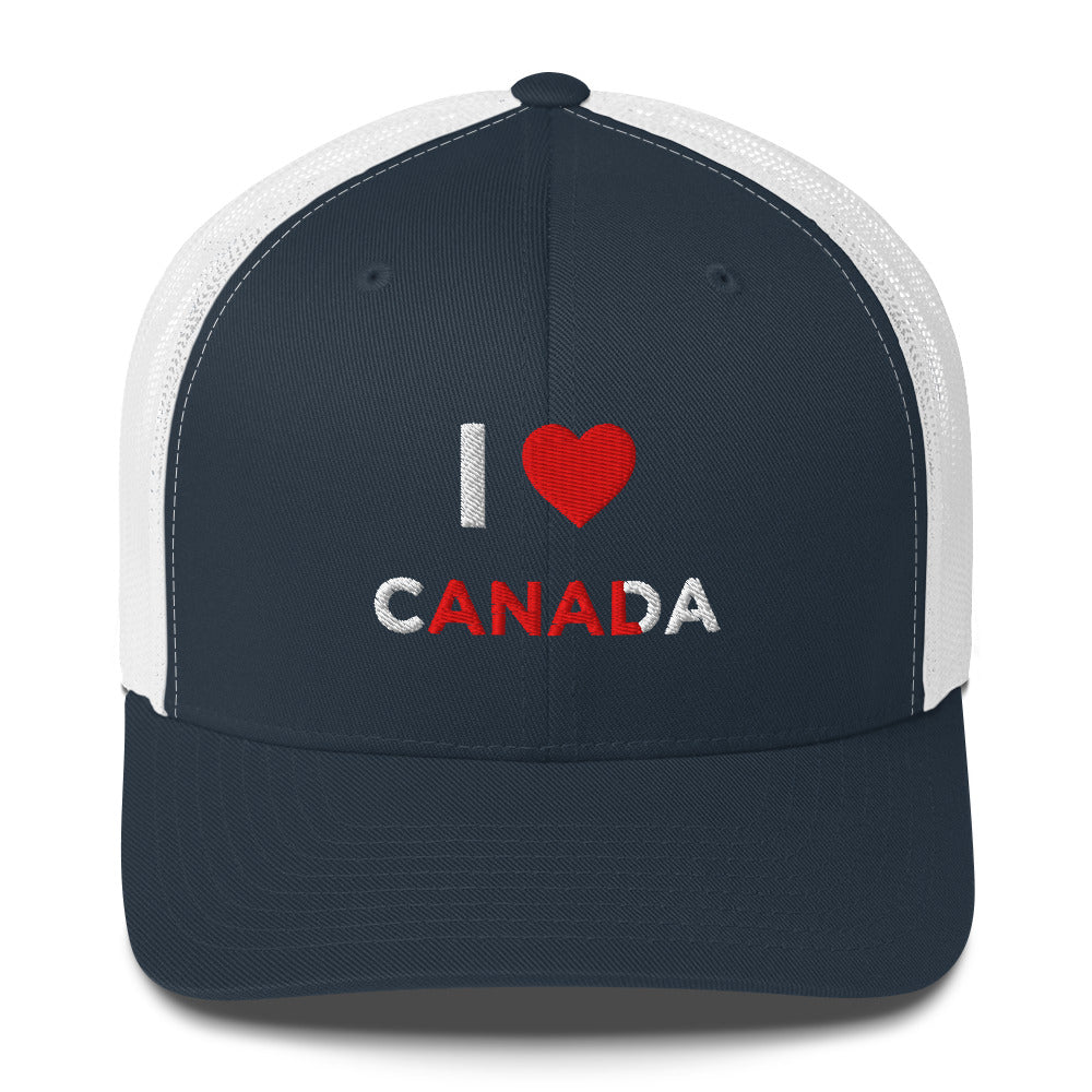 Casquette brodée I love Canada anal - Sedurro
