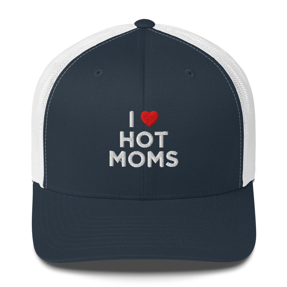 Casquette brodée I love hot moms - Sedurro
