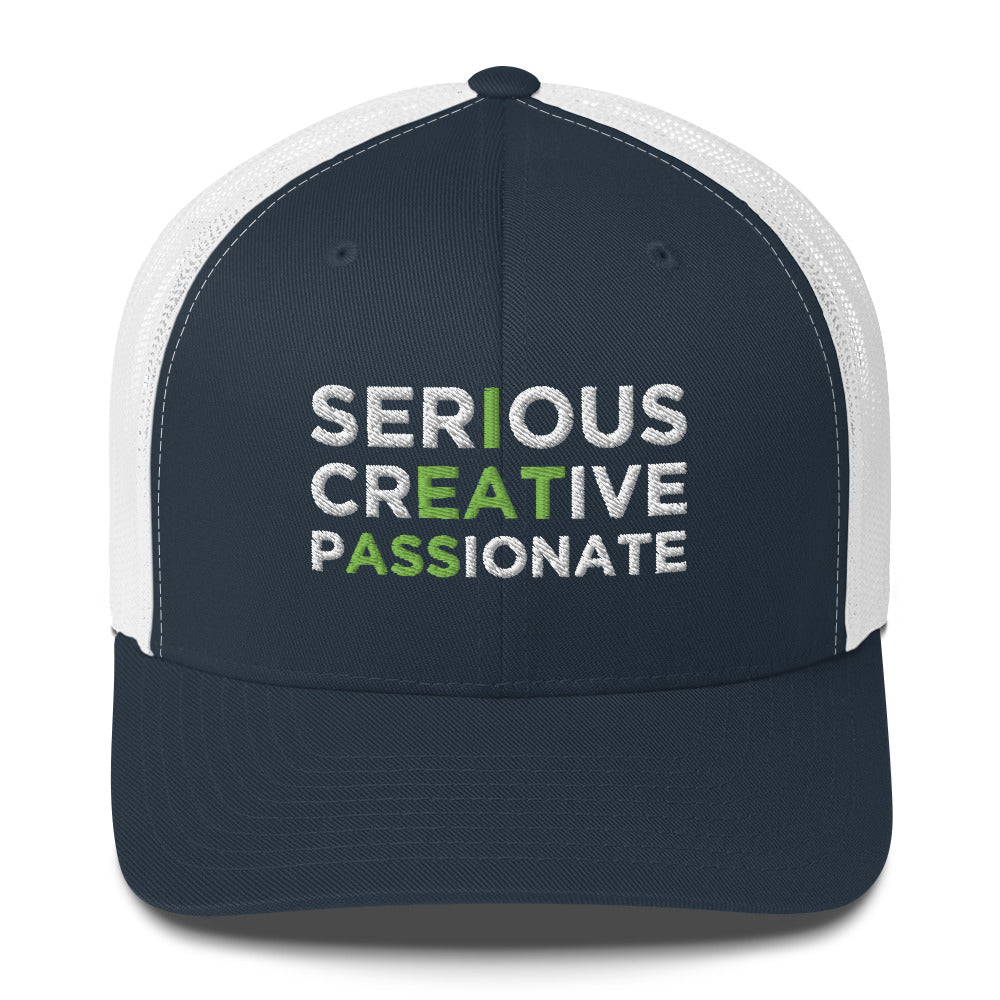 Casquette brodée Serious creative passionate - Sedurro
