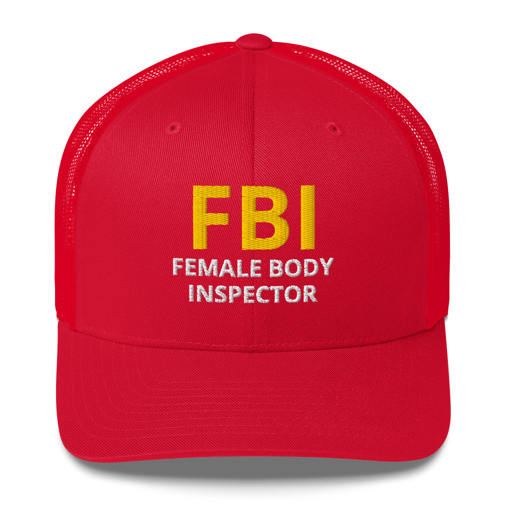 Casquette brodée FBI Female Body Inspector - Sedurro