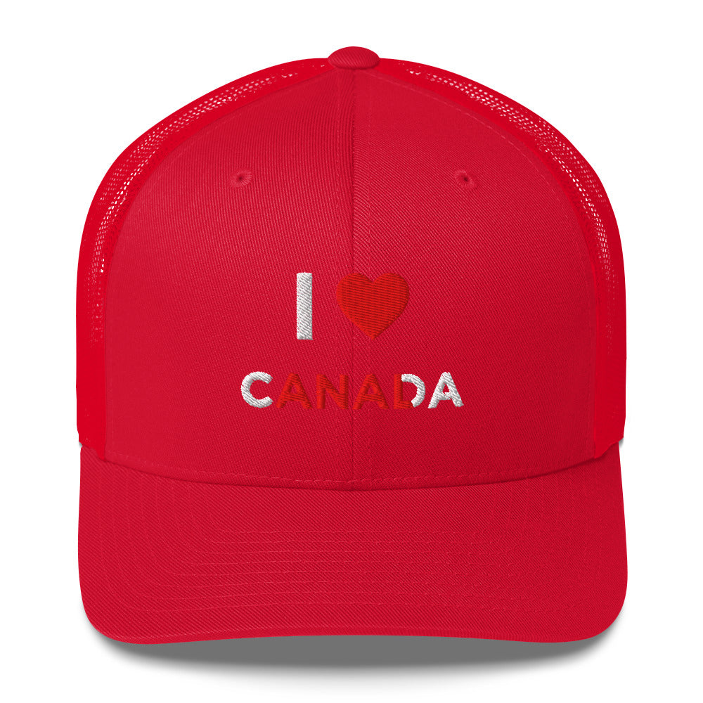 Casquette brodée I love Canada anal - Sedurro