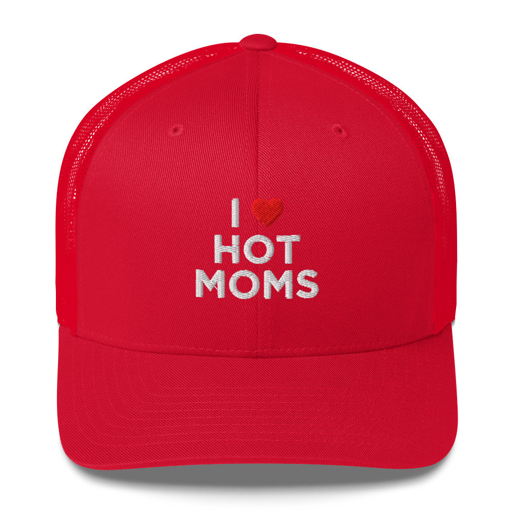 Casquette brodée I love hot moms - Sedurro