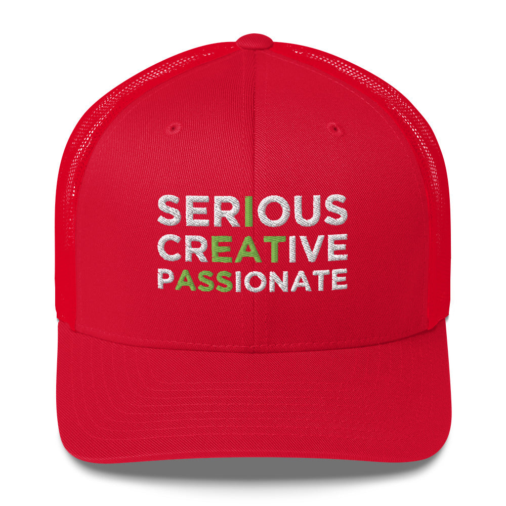 Casquette brodée Serious creative passionate - Sedurro