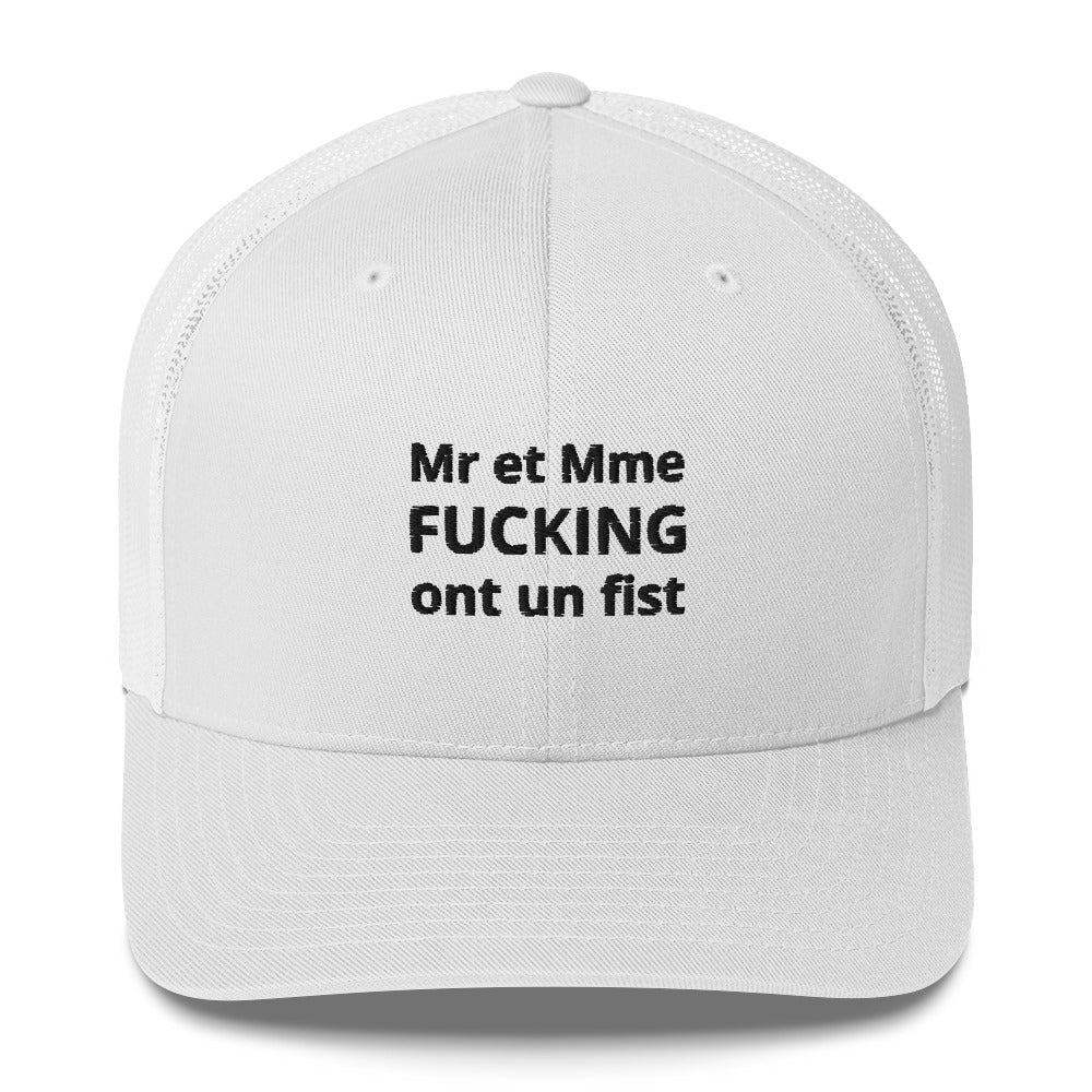 Casquette brodée Mr et Mme Fucking ont un fist - Sedurro
