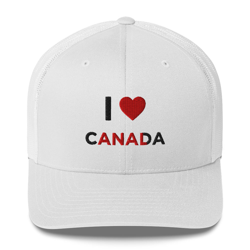 Casquette brodée I love Canada anal - Sedurro