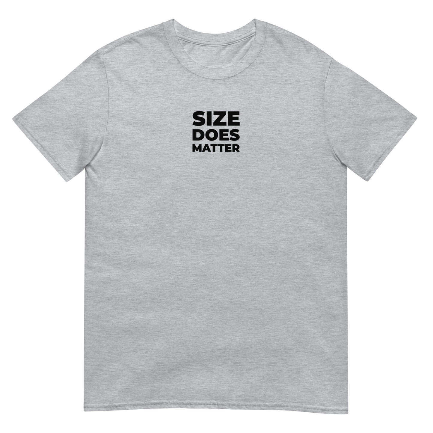 T-shirt unisexe Size does matter Gris Sport - Sedurro