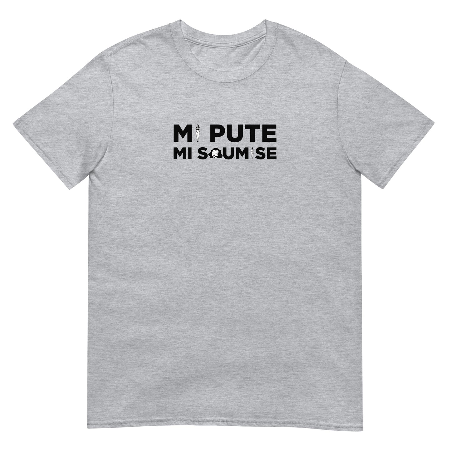 T-shirt unisexe Mi pute mi soumise - Sedurro