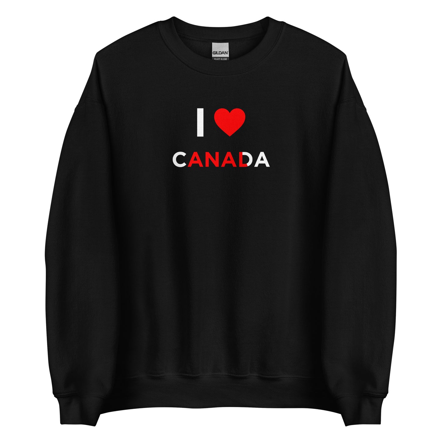 Sweat unisexe col rond I love Canada anal - Sedurro