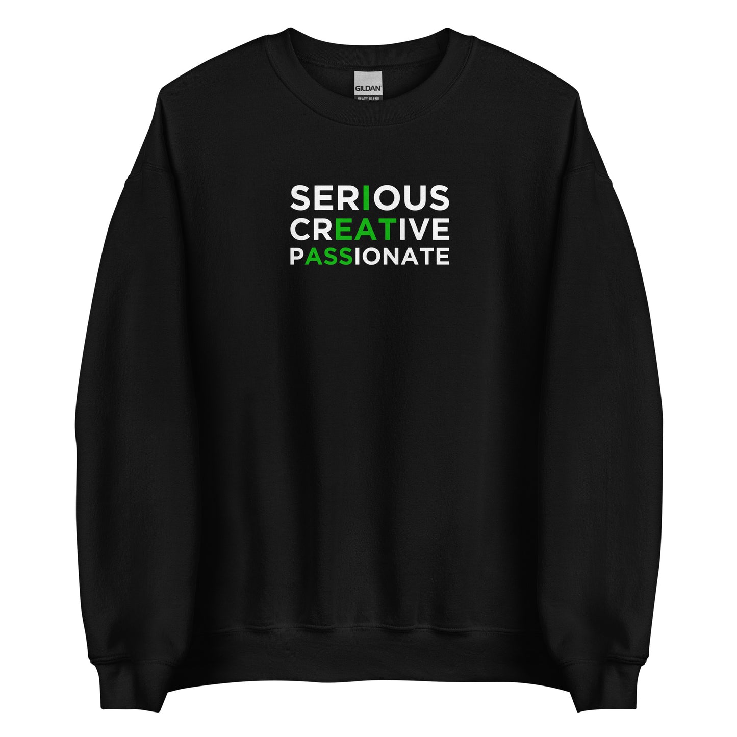 Sweat unisexe col rond Serious creative passionate - Sedurro