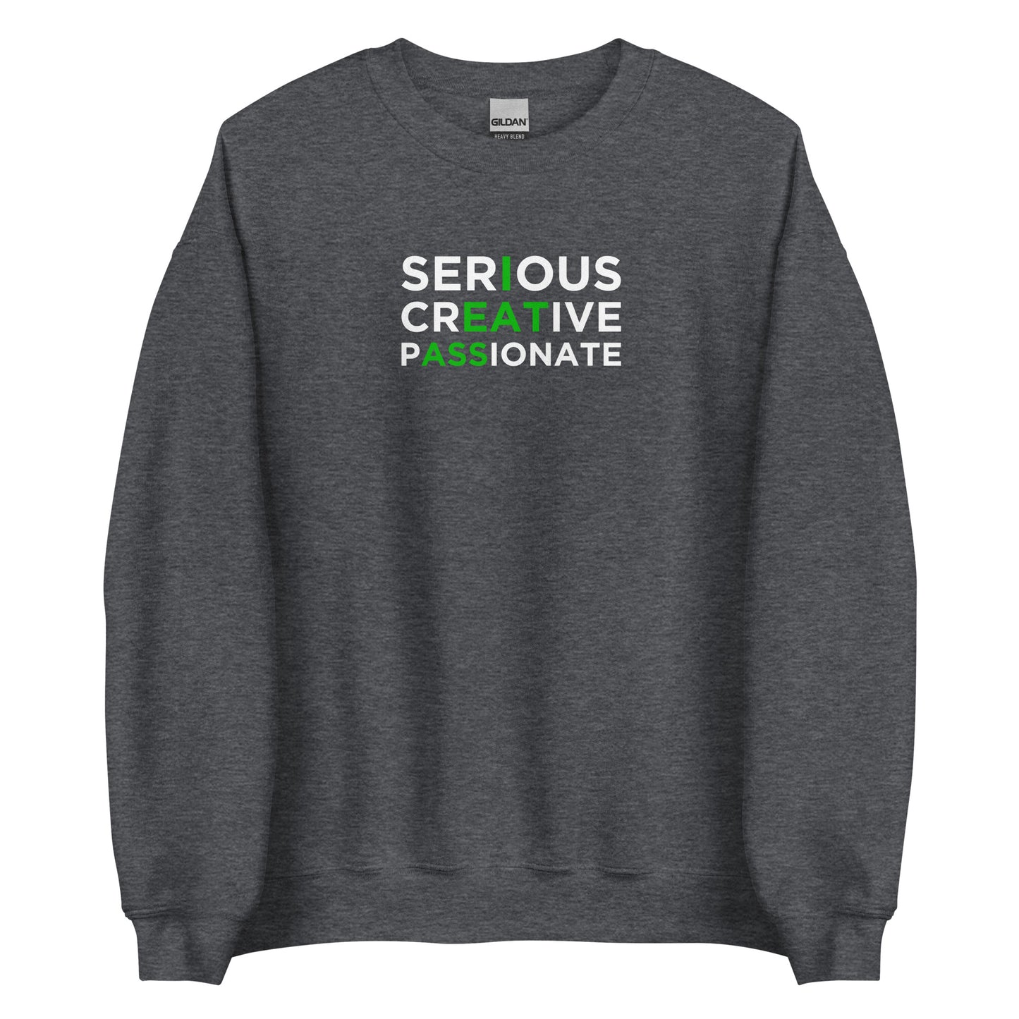 Sweat unisexe col rond Serious creative passionate - Sedurro