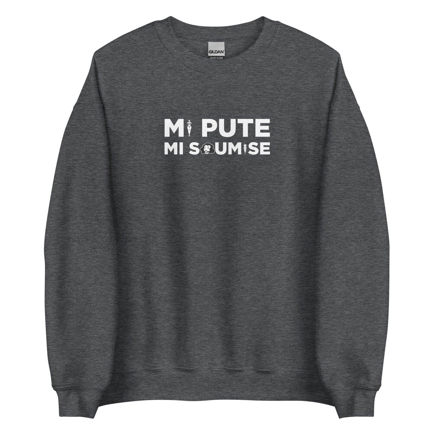 Sweat unisexe col rond Mi pute mi soumise - Sedurro