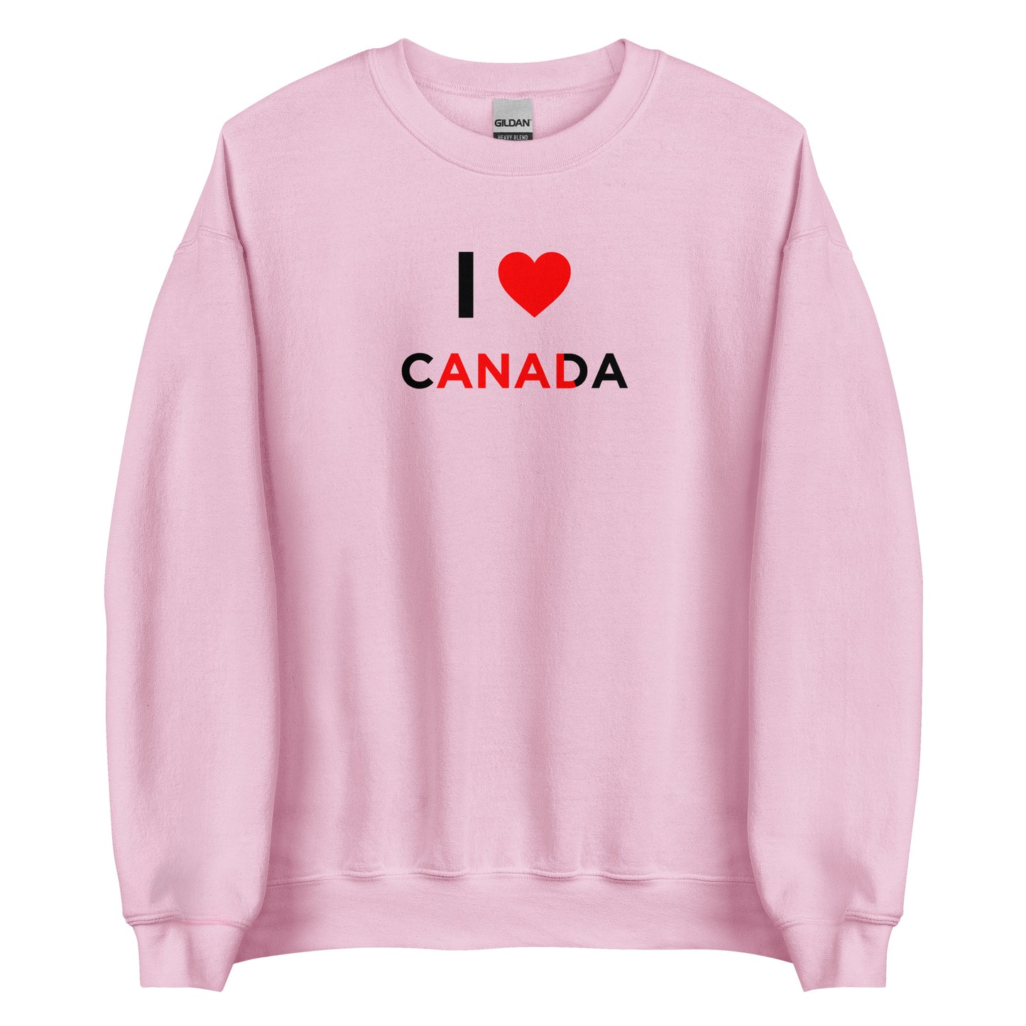 Sweat unisexe col rond I love Canada anal - Sedurro