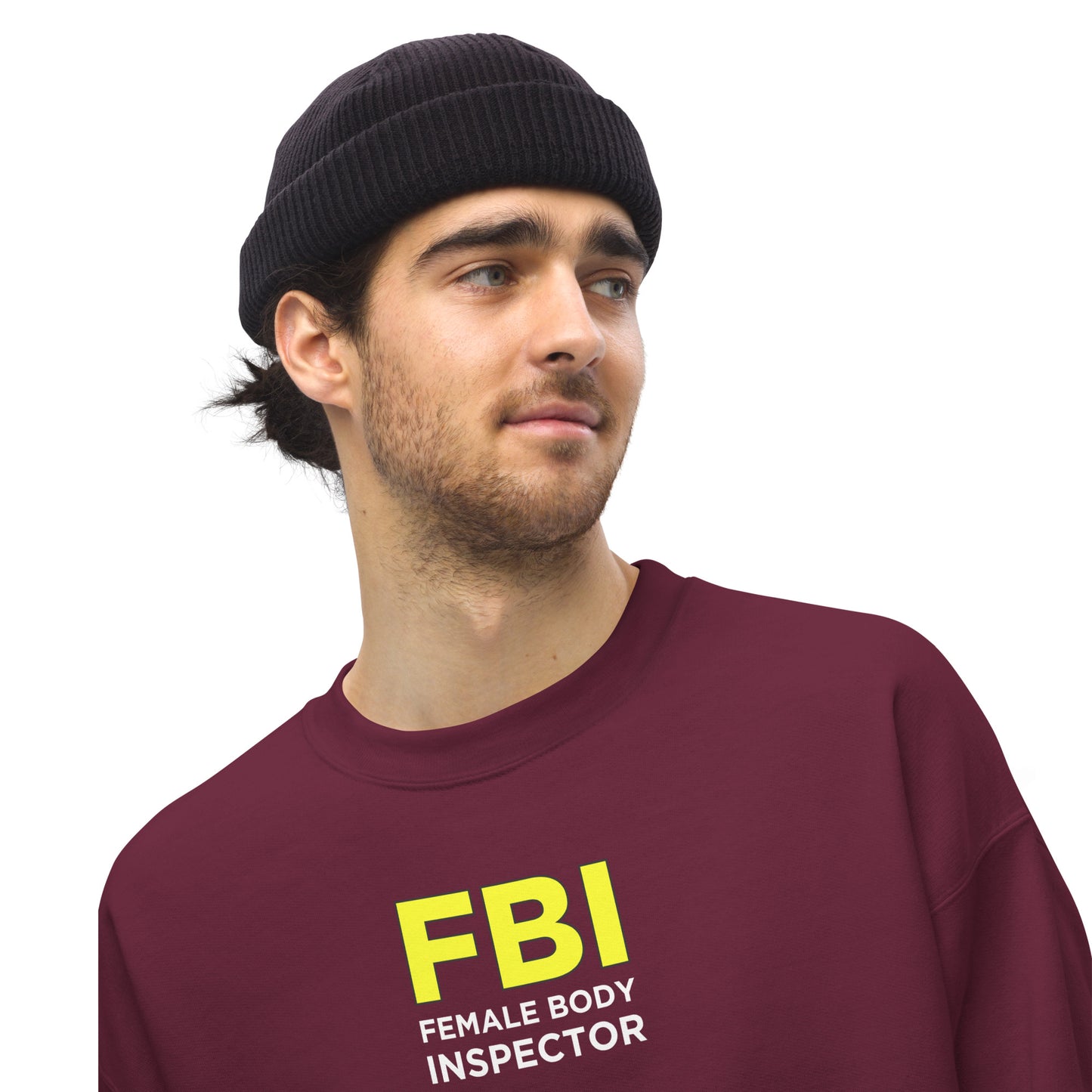Sweat unisexe col rond FBI Female Body Inspector - Sedurro