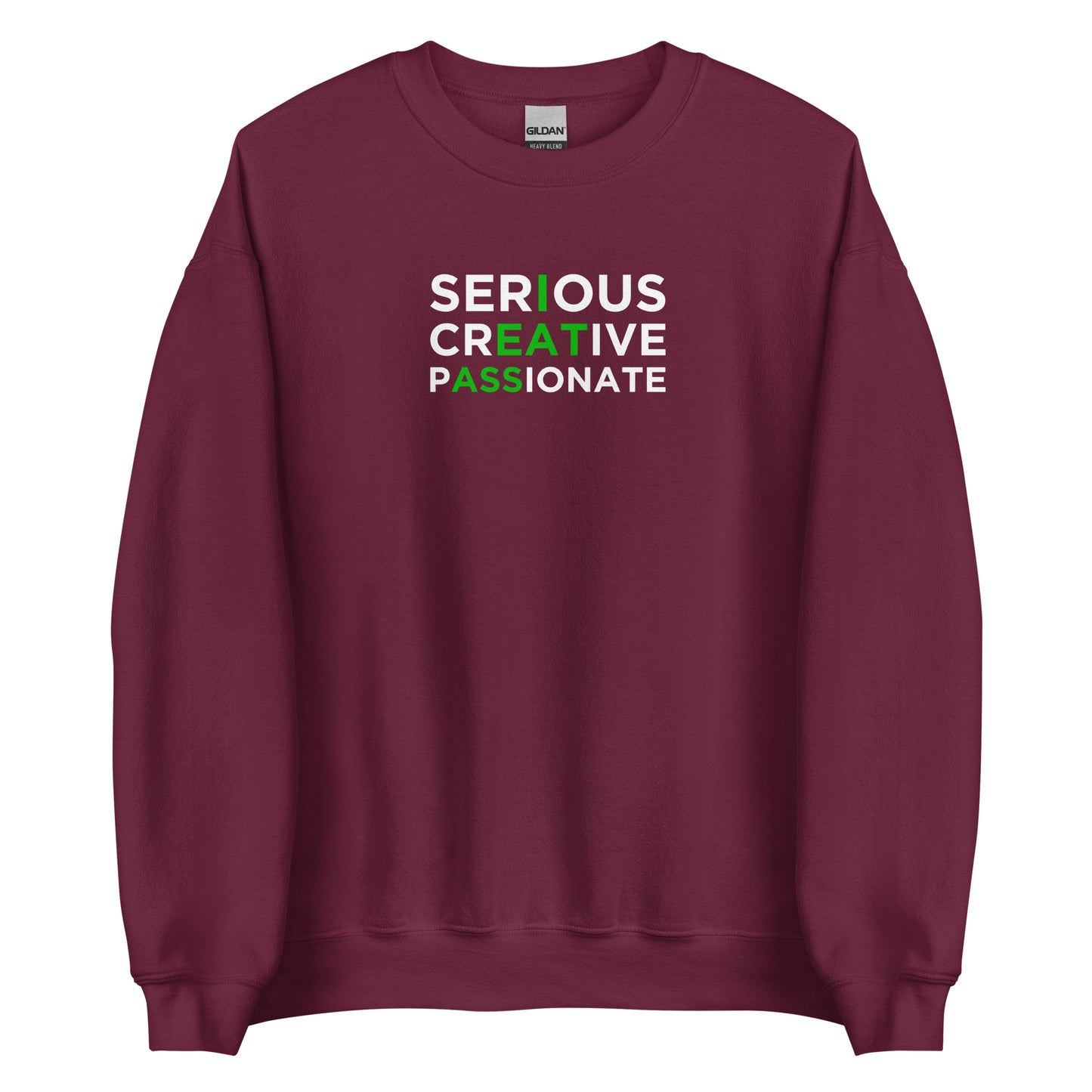 Sweat unisexe col rond Serious creative passionate - Sedurro
