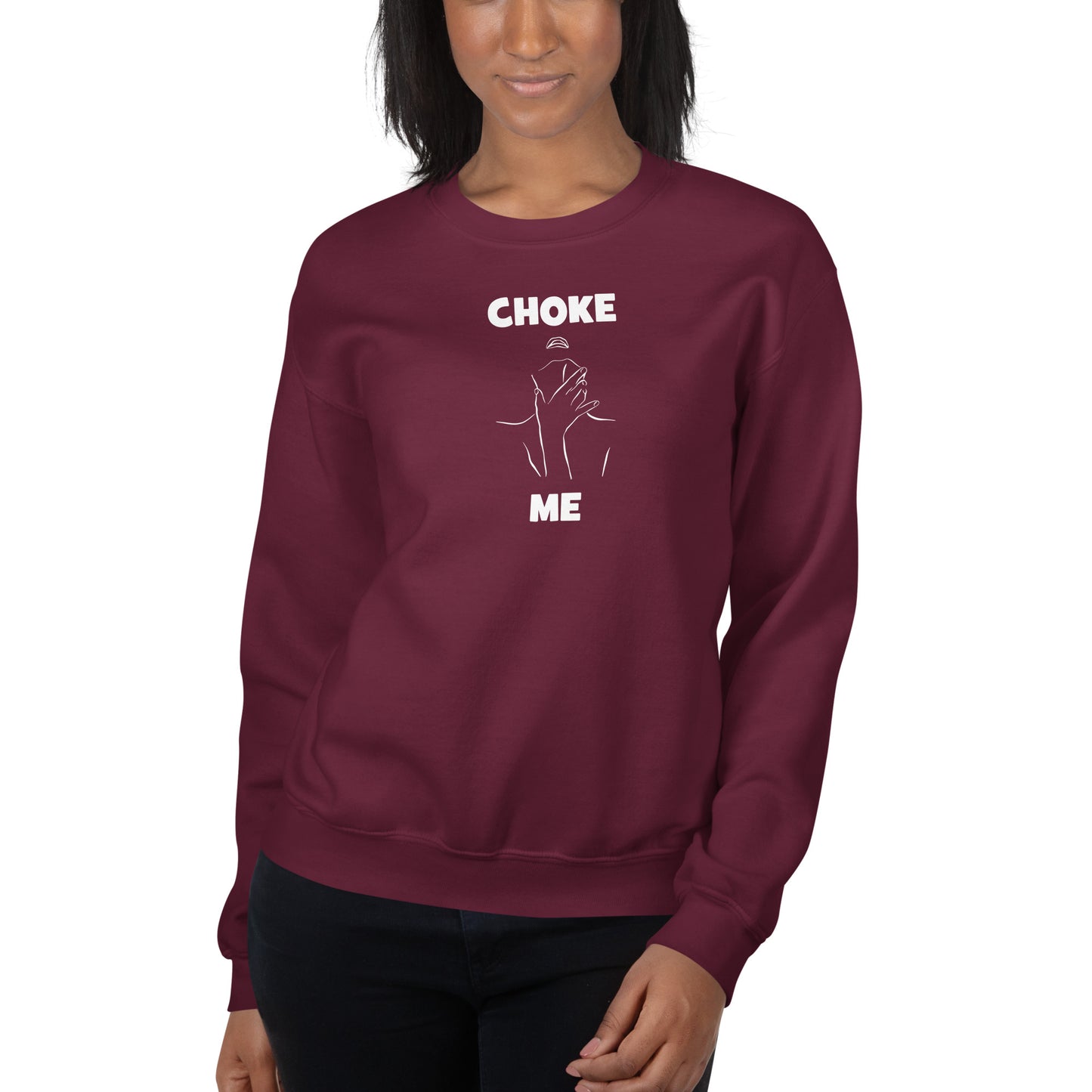 Sweat unisexe col rond Choke me - Sedurro