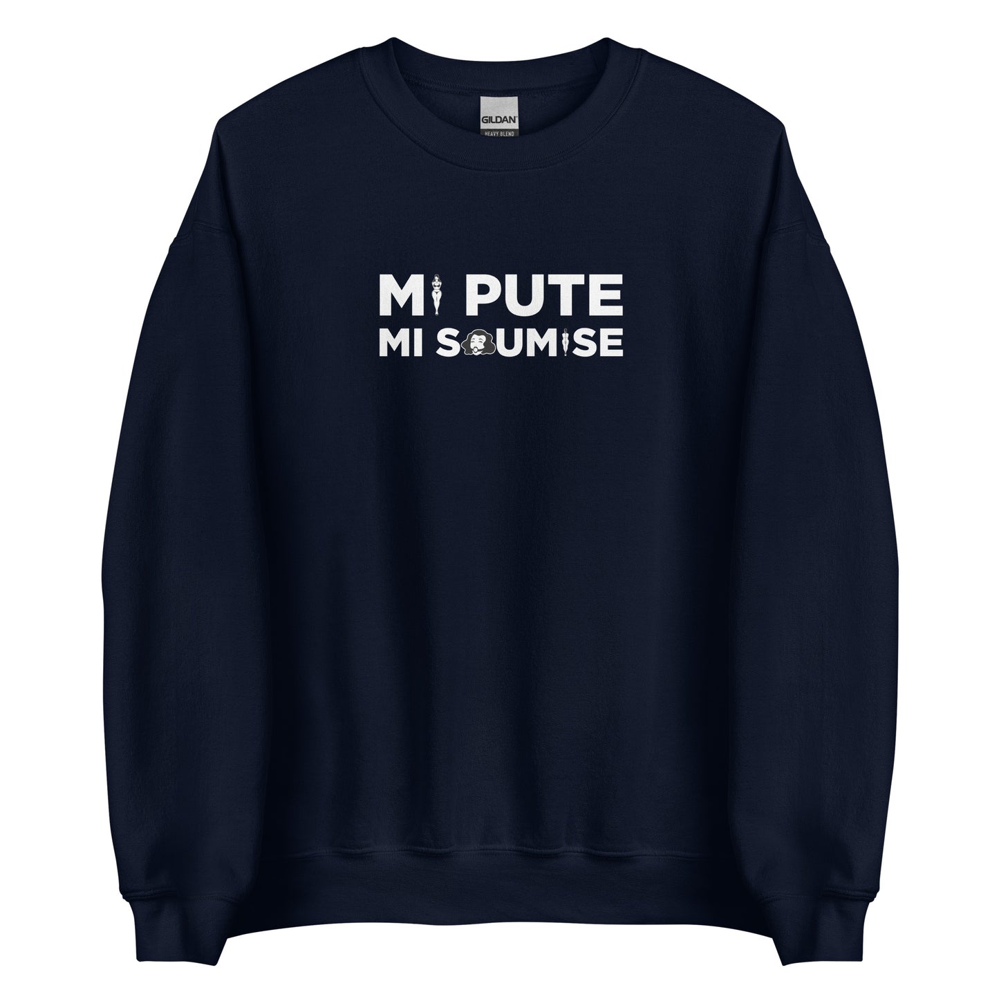 Sweat unisexe col rond Mi pute mi soumise - Sedurro
