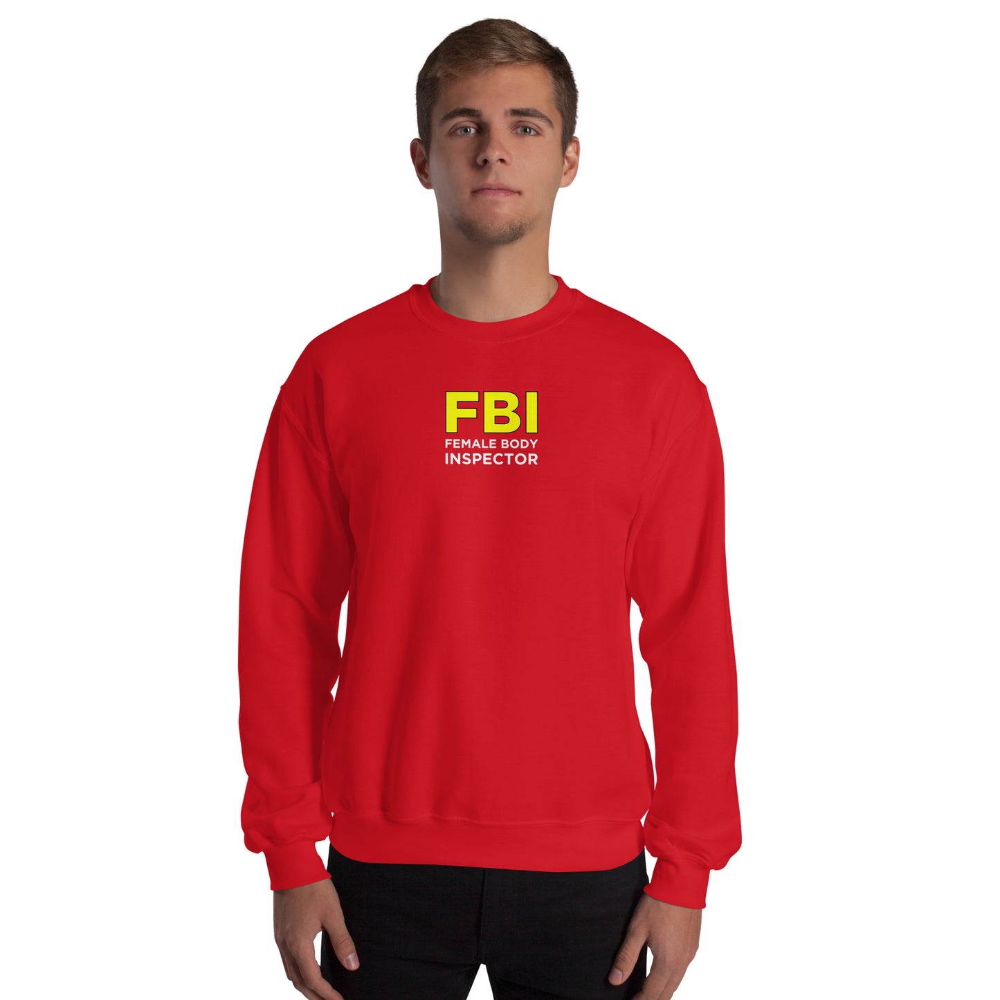Sweat unisexe col rond FBI Female Body Inspector - Sedurro