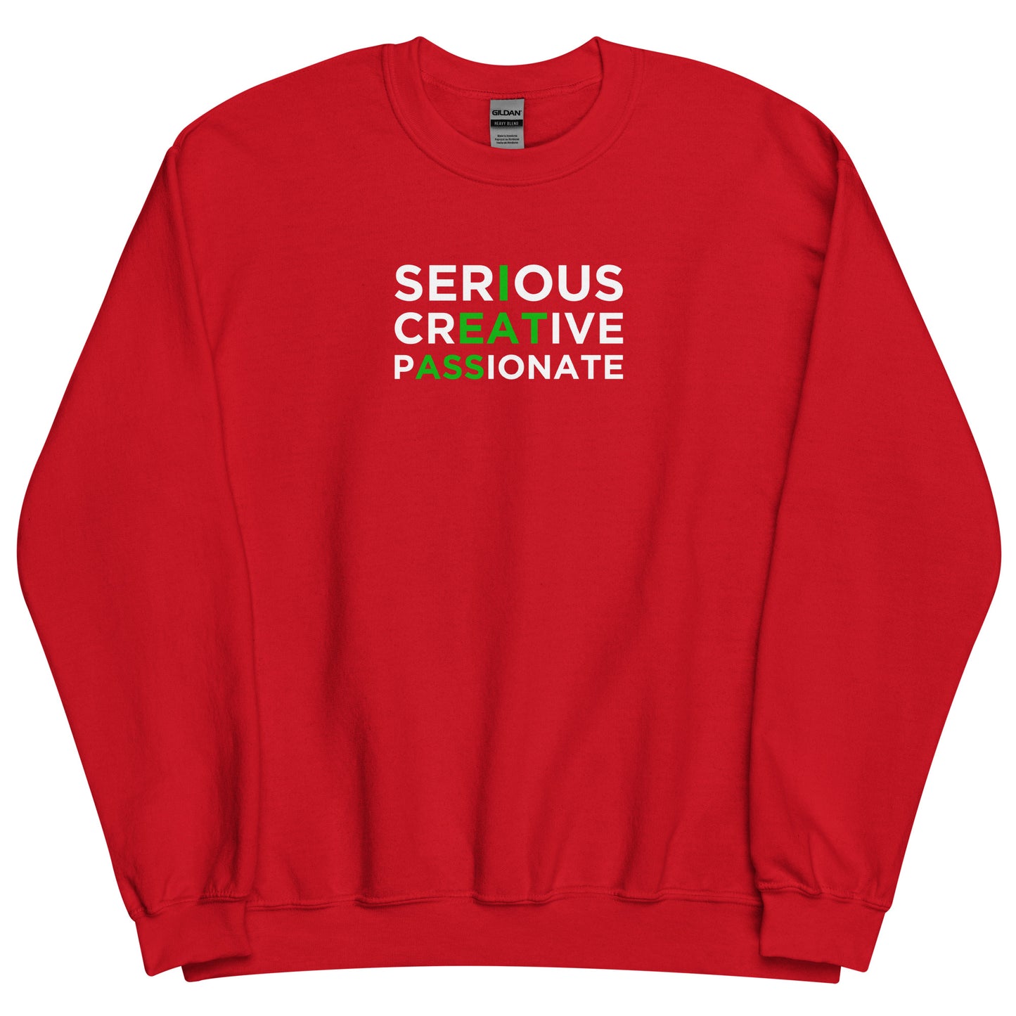 Sweat unisexe col rond Serious creative passionate - Sedurro