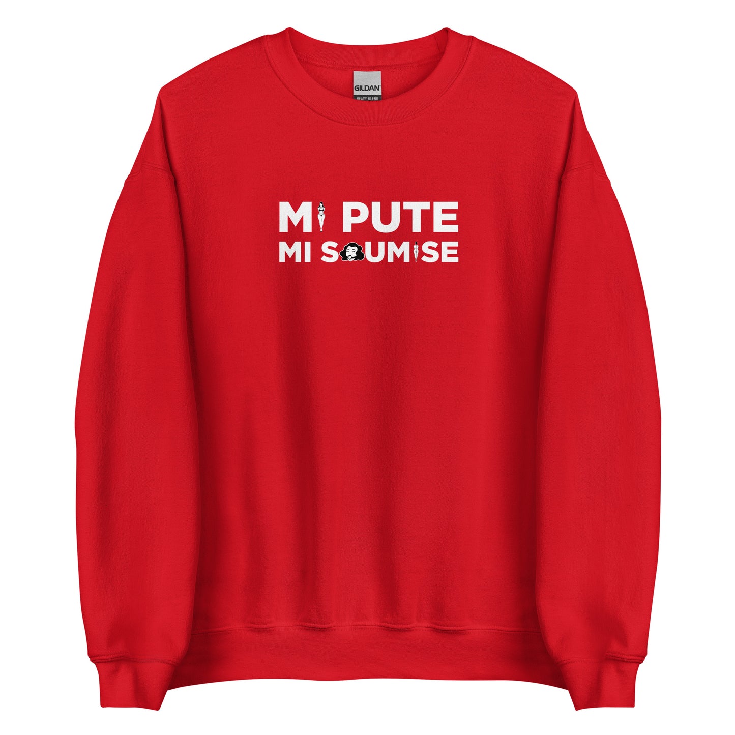Sweat unisexe col rond Mi pute mi soumise - Sedurro