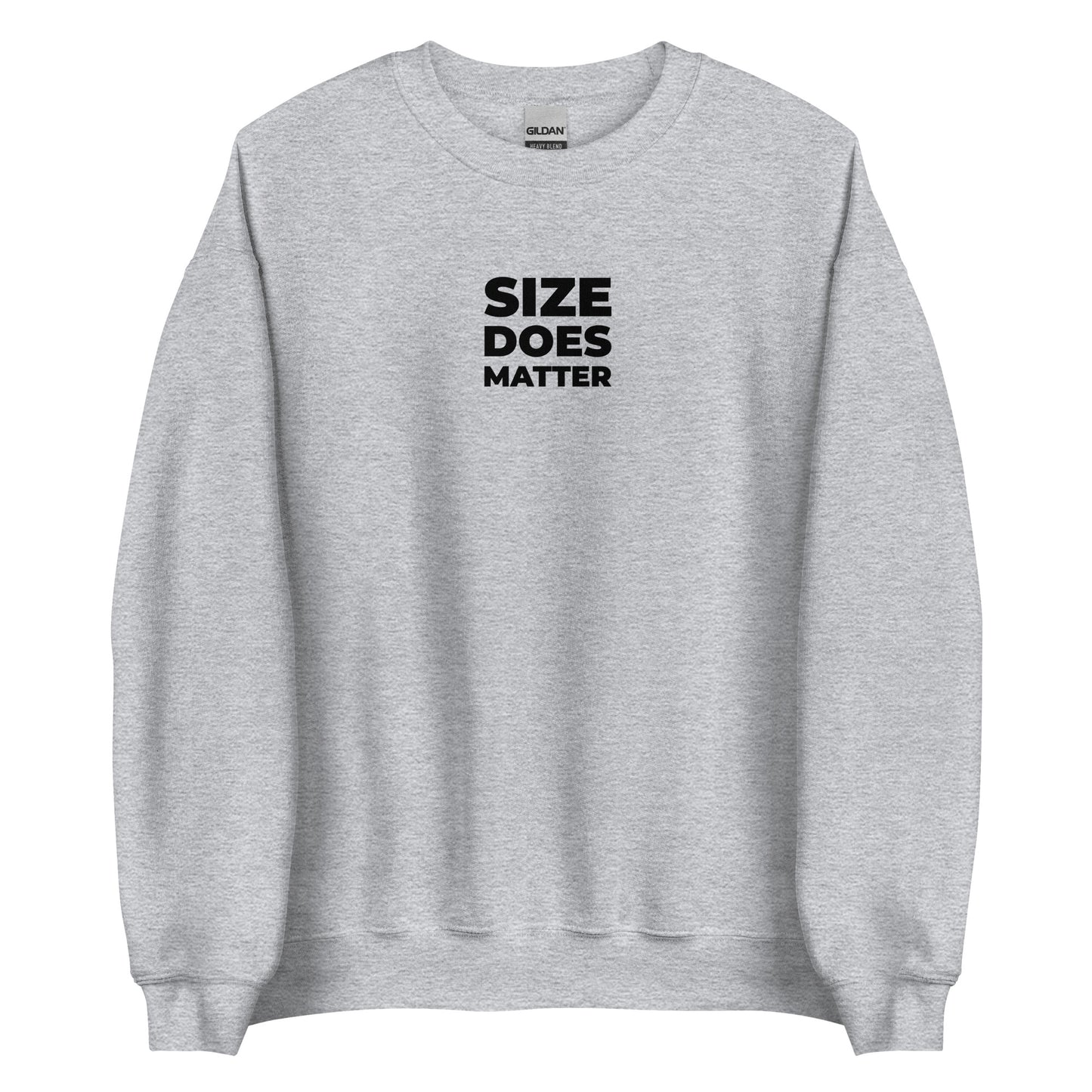 Sweat unisexe col rond Size does matter - Sedurro
