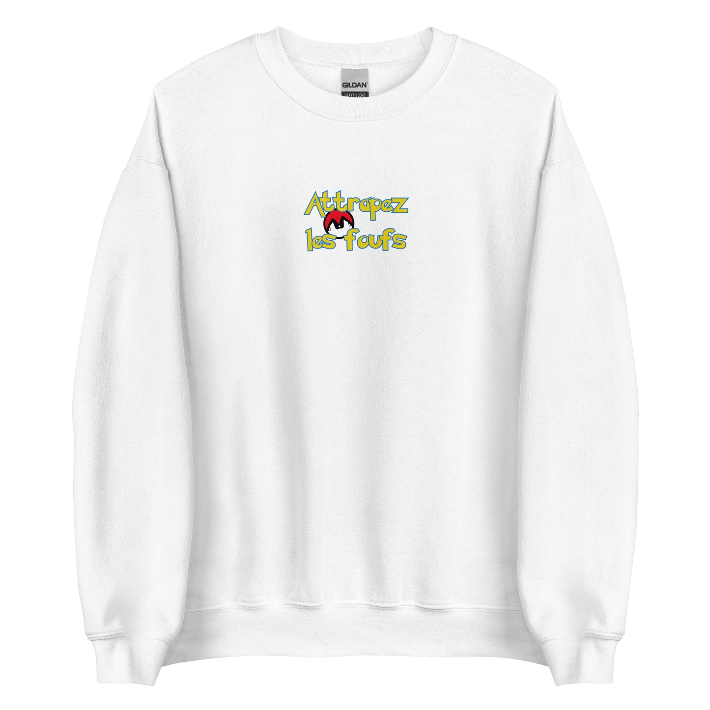 Sweat unisexe col rond Attrapez les foufs Pokeboule - Sedurro