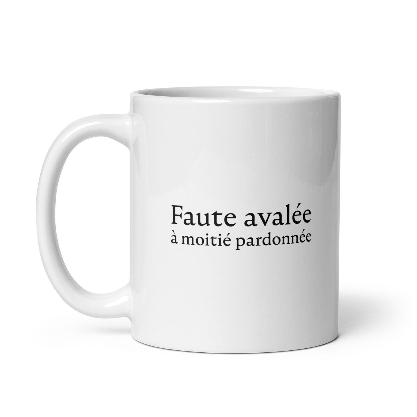 Mug Faute avalée à moitié pardonnée - Sedurro