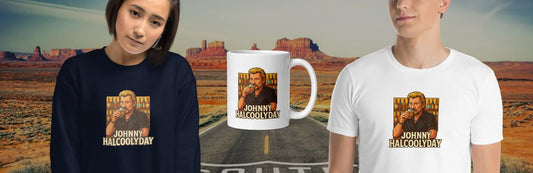 Johnny Halcoolyday : le t-shirt humour rock parodie qui enflamme les fans de légende