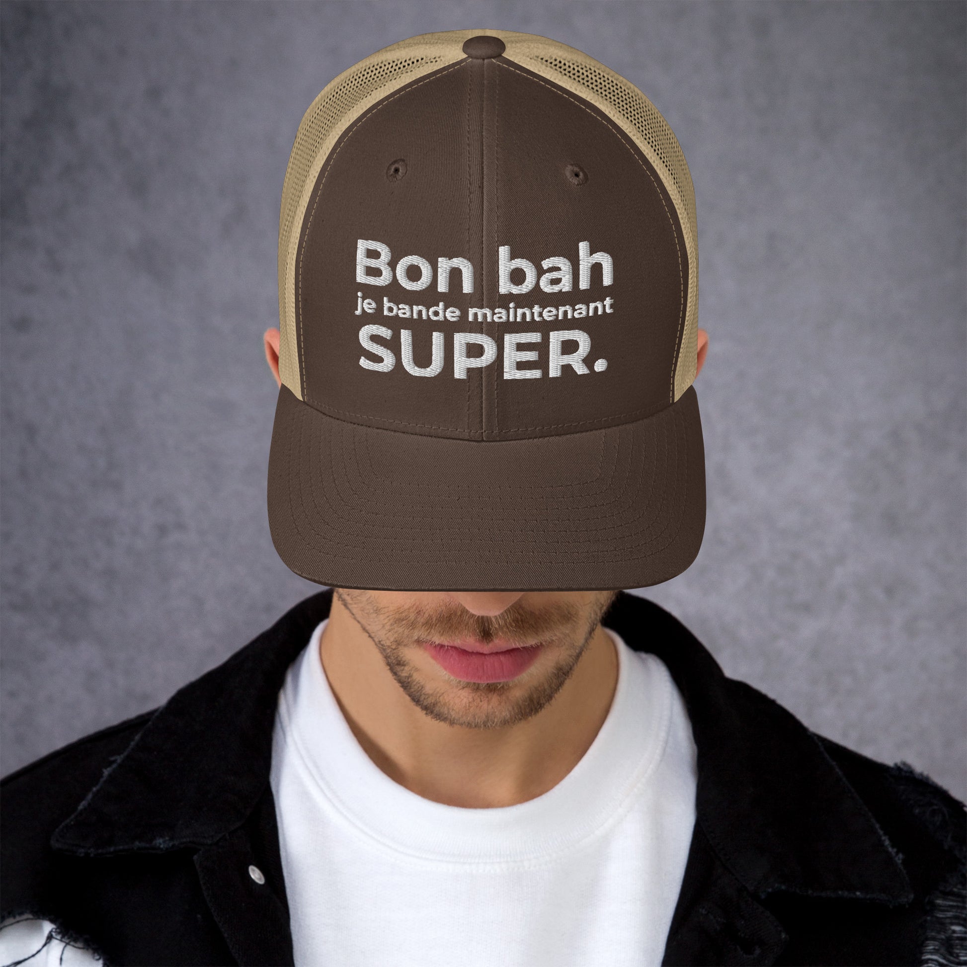 Casquette brodée Bon bah je bande maintenant super - Sedurro