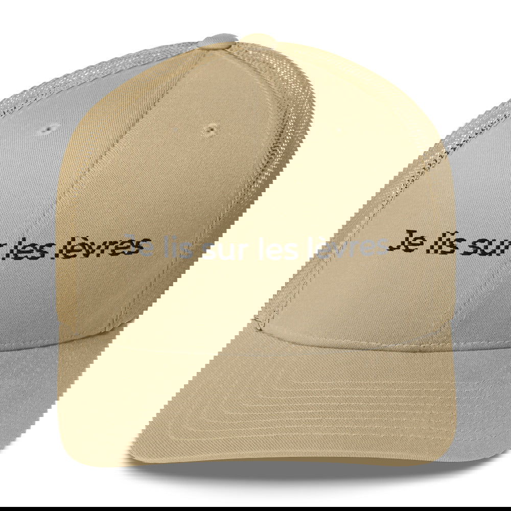 Casquette brodée Je lis sur les lèvres Kaki - Sedurro