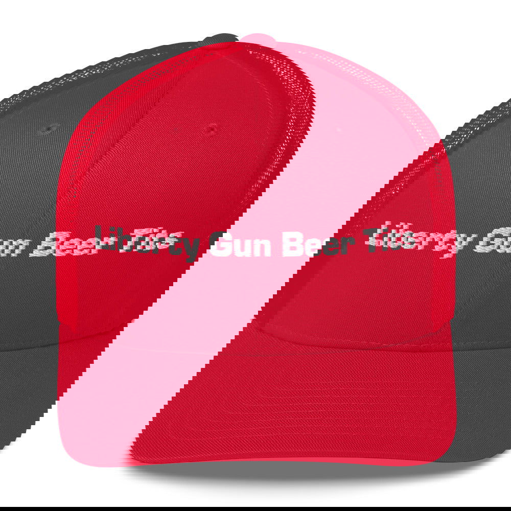 Casquette brodée LGBT liberty gun beer tits - Sedurro