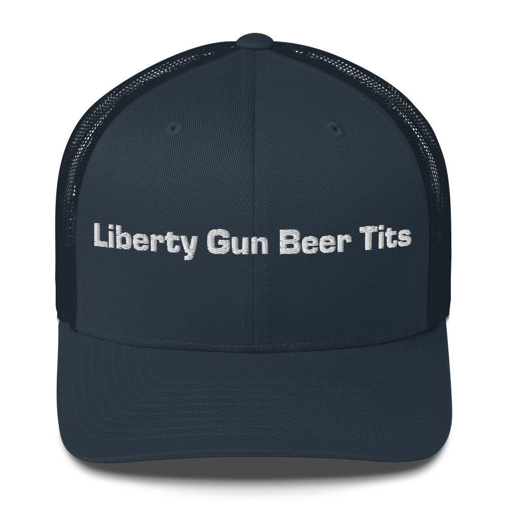 Casquette brodée LGBT liberty gun beer tits - Sedurro