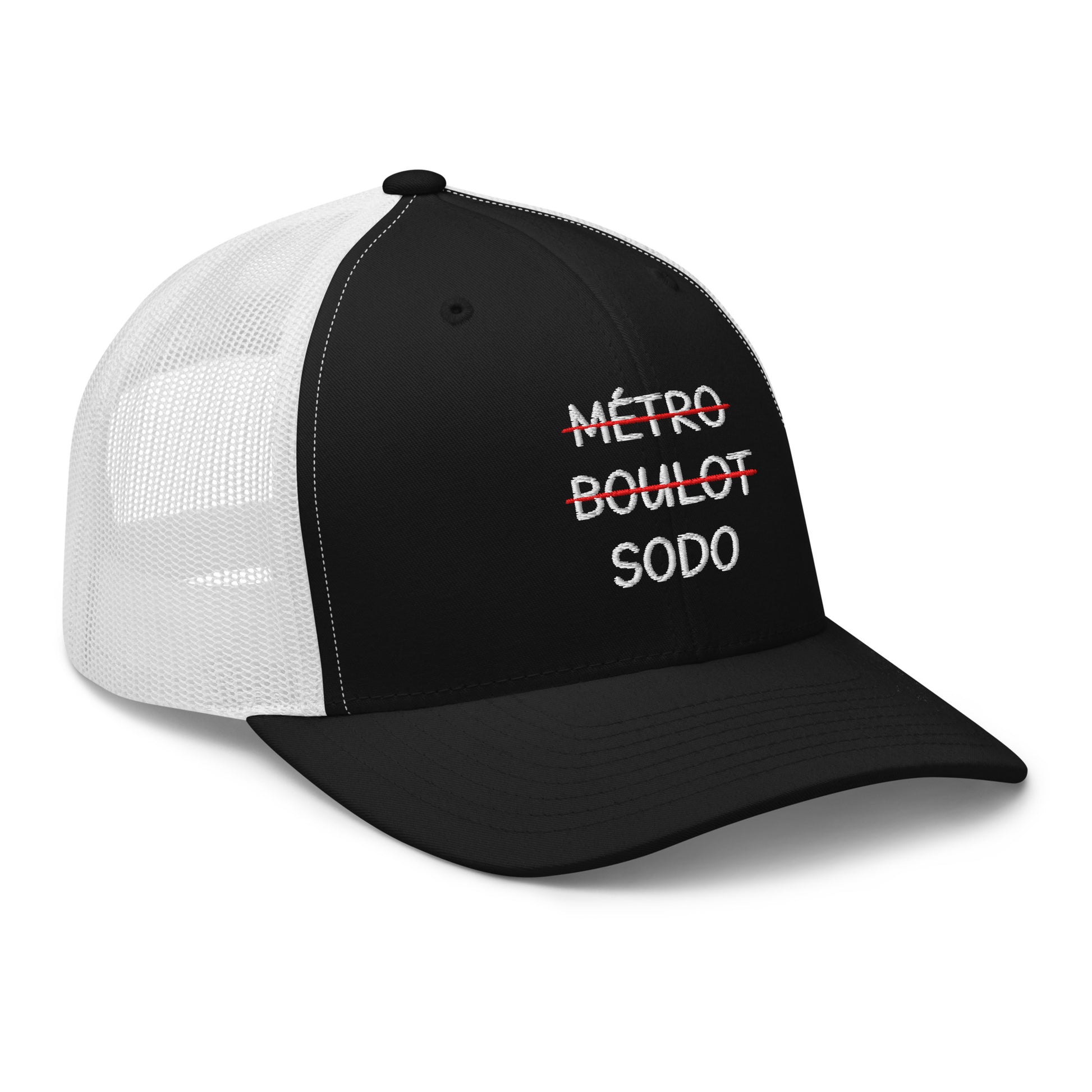 Casquette brodée Métro boulot sodo - Sedurro