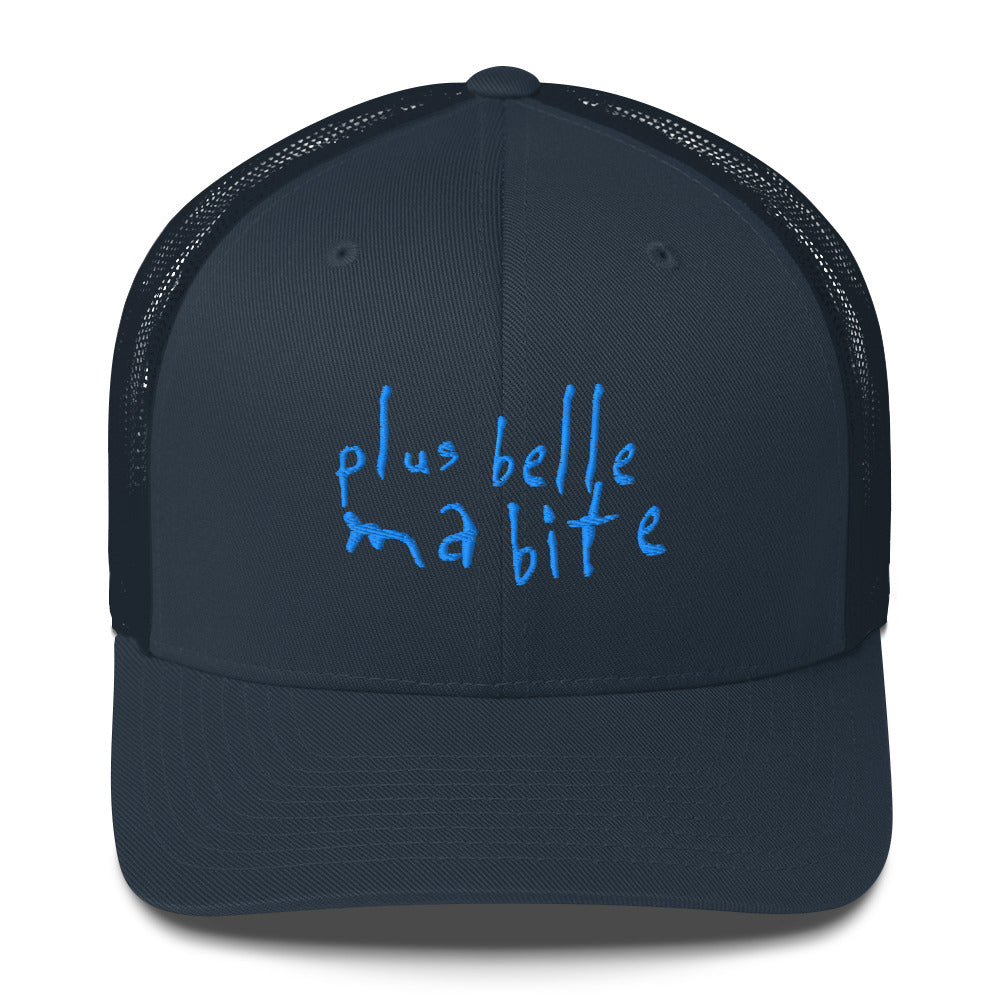 Casquette brodée Plus belle ma bite Bleu Marine - Sedurro