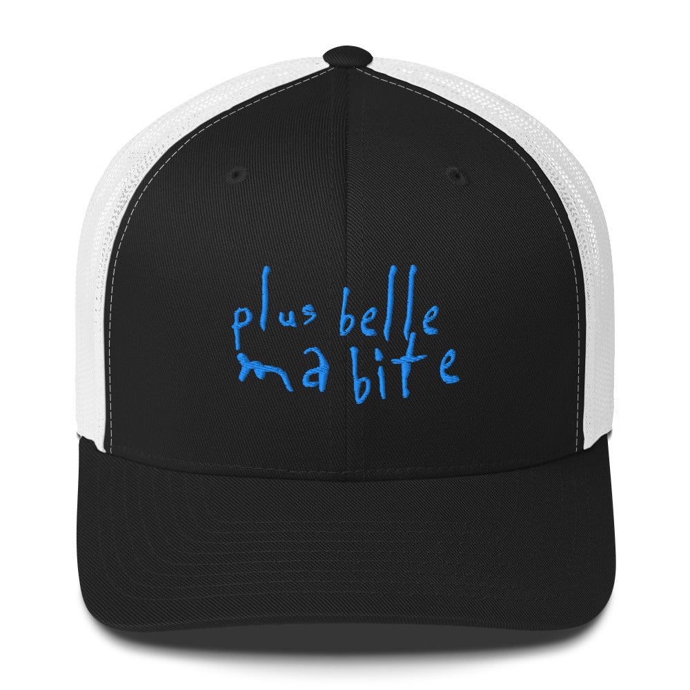 Casquette brodée Plus belle ma bite Noir Blanc - Sedurro