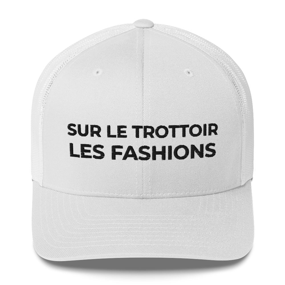 Casquette brodée Sur le trottoir les fashions Blanc - Sedurro