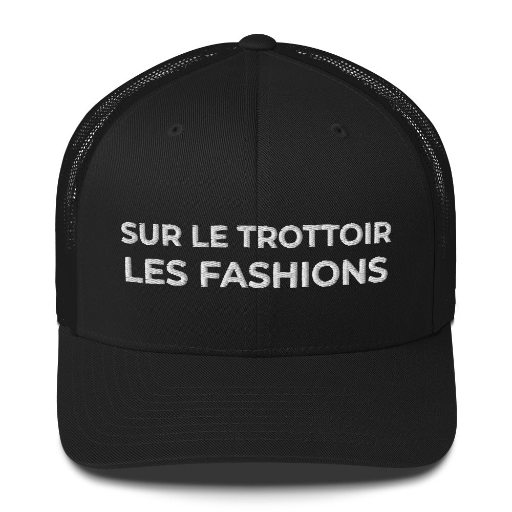 Casquette brodée Sur le trottoir les fashions Noir - Sedurro