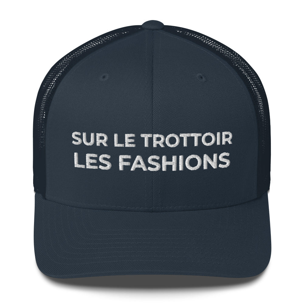 Casquette brodée Sur le trottoir les fashions Bleu Marine - Sedurro